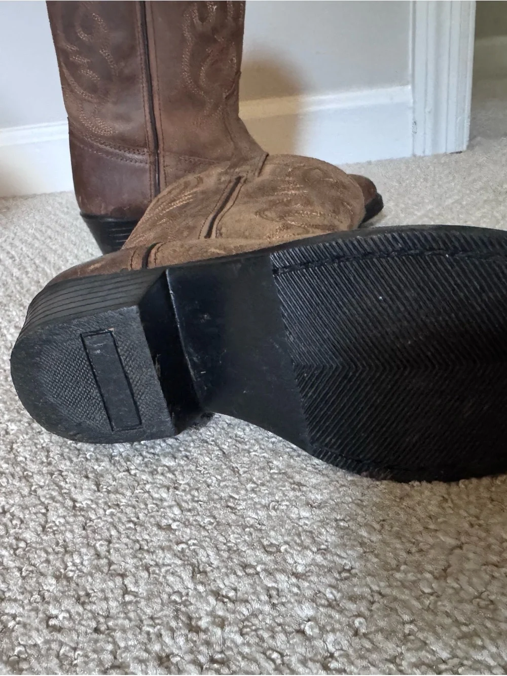 Kids Brown Western Work Boots - Smoky Mountain Boots. Classic Cowboy Style